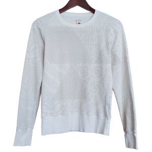 Nike ACG Printed Thermal Top White Gray Medium